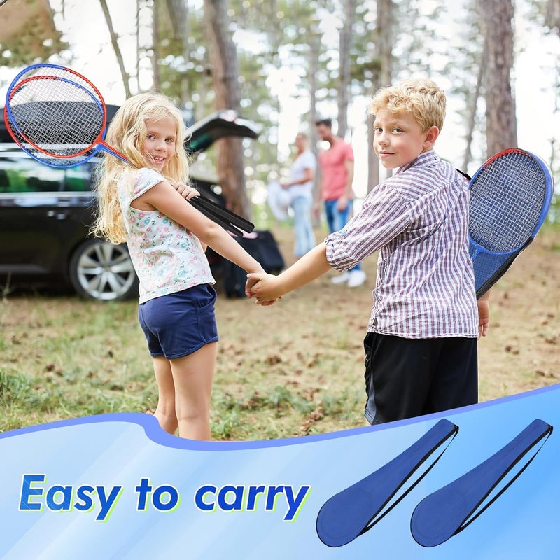 Chitidr 20 Pcs Badminton Rackets Set with 24 Shuttlecocks and 6 Carrying Bags, Sturdy Lightweight Badminton Rackets Racquet for Adults Beginners Indoor Outdoor Backyards - Image 5